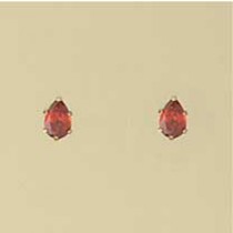 GPC 6mm TEARDROP IMM.CITRINE STUDS