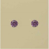 GPC 5mm LILAC/PINK/PURPLE CZ STUDS
