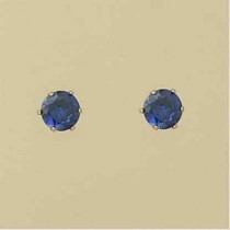 GPC 6mm TANZANITE COL.CZ CLAW SET STUDS