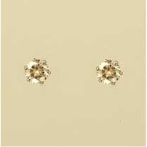 GPC 6mm CHAMPAGNE CZ STUDS