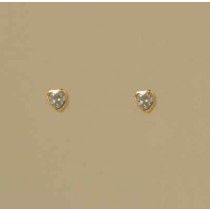 GPC 3MM RUB SET CZ HEART STUD
