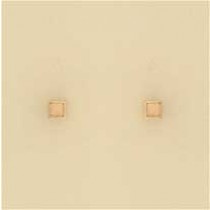 GPC 3mm POLISHED CUBE STUDS
