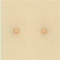 GPC 3mm POLISHED CUBE STUDS