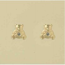 GPC SMALL CZ SET TEDDY BEAR STUDS      =