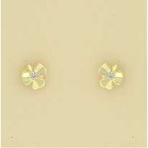 GPC SMALL CZ SET CLOVER STUDS          =