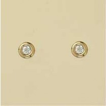 GPC 5mm CZ SET BUTTON STUD