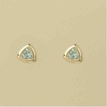 GPC TRILLION BLUE TOPAZ STUDS