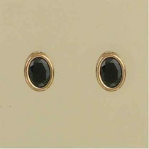 GPC 8x6mm OVAL SAPPHIRE STUDS