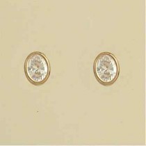 GPC 7x5mm OVAL CZ RUB SET STUDS