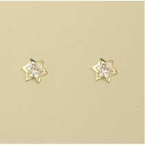 GPC 6mm CZ SET STAR STUD               =