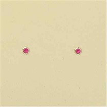 GPC 2MM RUBSET COLOR CZ STUD-IMM RUBY  =