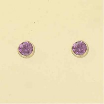 GPC 5MM RUBSET COLOR CZ STUD AMY       =