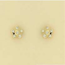 GPC 6 STONE CZ SET FLOWER STUD