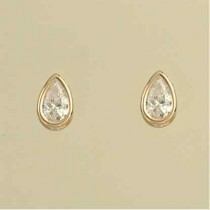 GPC TEARDROP CZ RUBSET STUDS