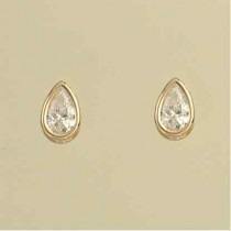 GPC TEARDROP CZ RUBSET STUDS