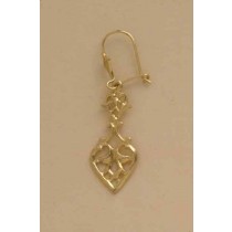 GPC CAST FILIGREE DROP EARRING         =