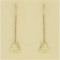 GPC CZ SET TEDDYBEAR PULL THRU EARRINGS=