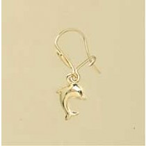 GPC SMALL DOLPHIN DROP EARRING         =