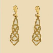 GPC CELTIC TIE SHAPE DROP EARRINGS