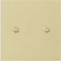 GPC TINY CZ SET FLOWER STUDS           =