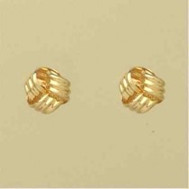 GPC RIBBED FOLDED KNOT STUDS