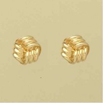 GPC RIBBED FOLDED KNOT STUDS