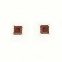 GPC 5mm SQUARE CLAW SET STUDS-GARNET