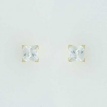 GPC 5mm SQUARE CZ CLAW SET STUDS       =