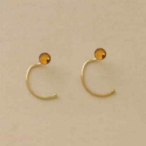 GPC 3mm FLAT CRYSTAL NOSE STUDS-TOPAZ  =