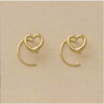 GPC CUT-OUT HEARTS NOSE STUDS