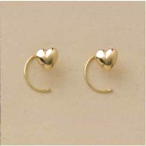 GPC POLISHED HEART NOSE STUD