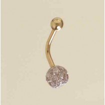 GPC 7mm CZ/5mm PLAIN BEAD BANANABELL