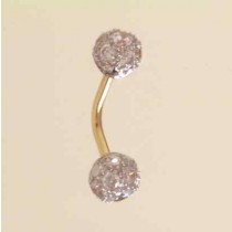 GPC 8mm CZ/7mm CZ BEADS BANANABELL