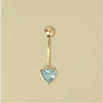 18ct BLUE TOPAZ HEART SHAPE BANANABELL