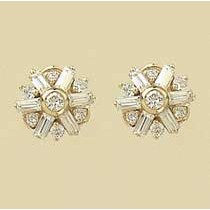 GPC CZ FANCY CLUSTER STUDS             =