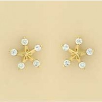 GPC CZ SET 5 POINT STAR STUDS          =