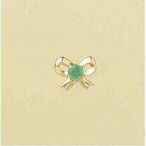 GPC ANDRALOK EMERALD BOW STUDS