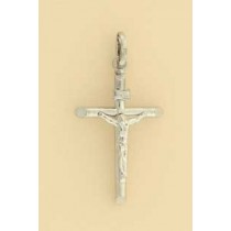 GPC WHITE 30x20mm HOLLOW CRUCIFIX SIZE =