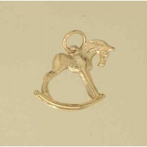 GPC 18mm CAST ROCKING HORSE CHARM      =