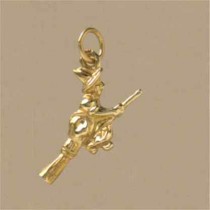 GPC WITCH ON BROOM CHARM               =