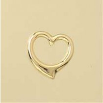 GPC 16mm HOLLOW TIF HEART PENDANT