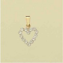 GPC CRYSTAL CUTOUT HEART PENDANT