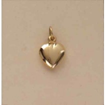 GPC 10mm HOLLOW POLISHED HEART PENDANT =