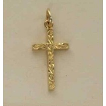 GPC 21x12mm SOLID ENGRAVED CROSS       =