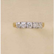 GPC CZ 5 ST ETERNITY RING              =