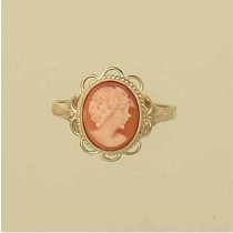 GPC 10X8mm TWIST WIRE EDGE CAMEO RING  =