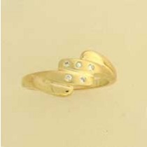 GPC MATT/POLISHED CZ SET RING
