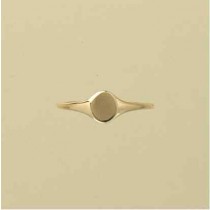 GPC BABY OVAL PLAIN SIGNET RINGS