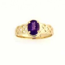 GPC OVAL AMETHYST CELTIC RING          =