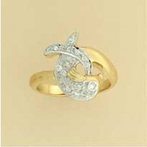 GPC CZ SET DOLPHIN RING